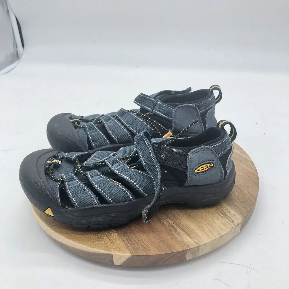 Keen Newport II Sandals Boys 2 Blue Waterproof Leather Shoes Outdoor
